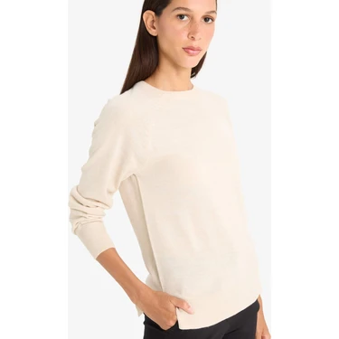 DeFacto Relax Fit Basic Triko Kazak