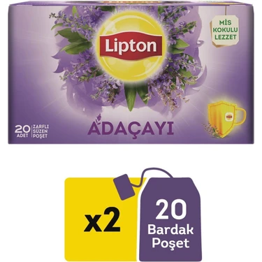 Lipton Adaçayı Bardak Poşet Çay 20 x 1,5 Gr. Ikili