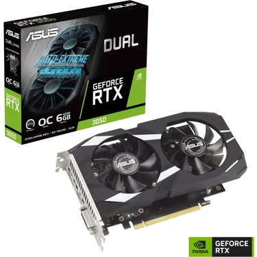 ASUS DUAL-RTX3050-O6G GDDR6 DVI HDMI DP