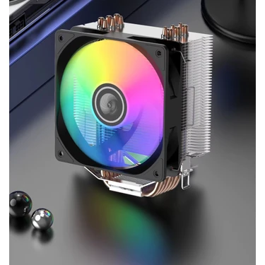 SHOW PRIME S60 / S40 Işlemci / Cpu Soğutucu Bakır Borulu Kule Tipi Rainbow
