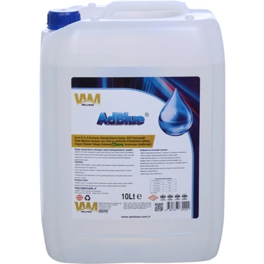 Wellmax Adblue® 10 Lt SCR Sıvısı – ISO 22241 Belgeli Yakıt Katkısı Yüksek