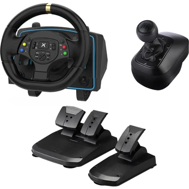 Crktech CRK Tech Manuel Oyuncu Direksiyon Seti Kablolu LED Titreşimli PS4 PS3 PC XBOX360
