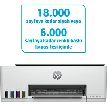 HP Smart Tank 580 All-in-One Renkli Yazıcı, Wireless, Baskı, Fotokopi, Tarama,
