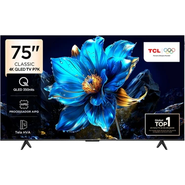 TCL 75P7K 75" 190 Ekran Uydu Alıcılı 4K Ultra HD QLED Google