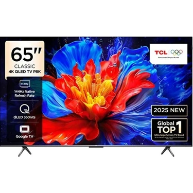TCL 65P8K 65" 165 Ekran Uydu Alıcılı 4K Ultra HD Google QLED