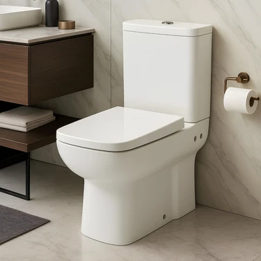 Turavit Plaza Beyaz Kanallı Duvara Sıfır Klozet Takımı PLZ1708, Nkp Sedef Yavaş