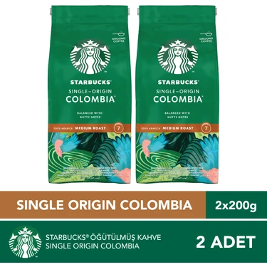 Starbucks Single Origin Colombia Öğütülmüş Kahve 2X200