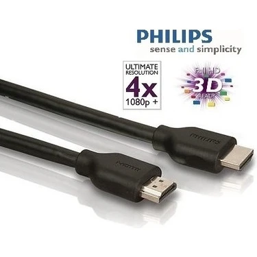 Philips SWV5401P 4K Destekli 1,5m Ethernet HDMI Kablo ( ULTRA HD - 3D