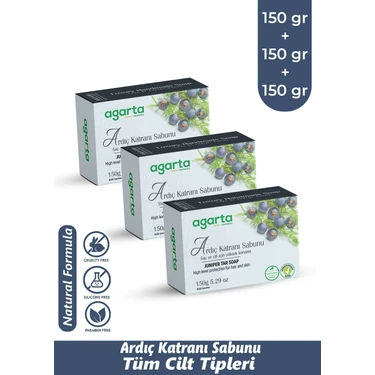 Agarta 150 gr 3 Adet  Doğal Ardıç Katranı