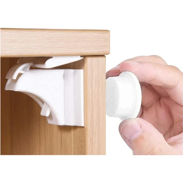 UmoTech Bebek Çocuk Çekmece Dolap Güvenlik Kilidi Görünmez Gizli Dayanıklı Manyetik Emniyet Kilidi