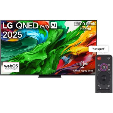 LG 65QNED86A 65'' 165 Ekran Uydu Alıcılı 4K Ultra HD Smart webOS QNED
