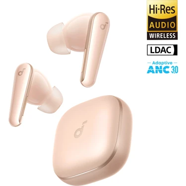 Anker Soundcore Liberty 5 Kulak İçi Bluetooth Kulaklık, Gerçek Zamanlı Gürültü Engelleme, Pembe -