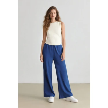 DeFacto Straight Fit Cep Detaylı Düz Paça Keten Karışımlı Pantolon