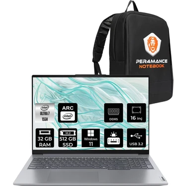Lenovo Thinkbook 16 Gen 7 Intel Core Ultra 7 155H 32GB 512GB Fiyatı