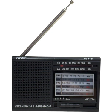 UltraTekno NS-8153 Taşınabilir Pilli Cep Radyosu Deprem Çantası Radyosu Am Fm Sw-1-6 8 Bandlı Mini