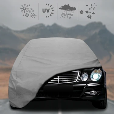 Mercedes Benz E W211 Oto Branda Su Geçirmez Miflonlu Araba Brandası Klipsli Araba