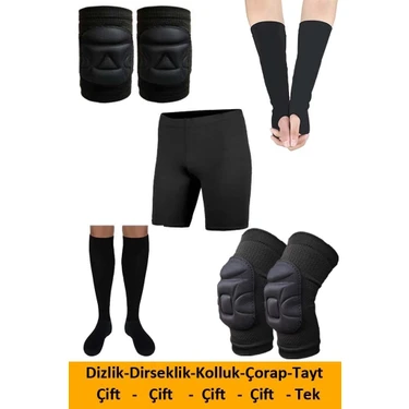 Liggo Voleybol Dizliği Dirseklik Kolluk Tayt Çorap
