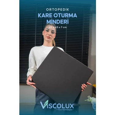 Kare Ortopedik Minder - Kare Oturma Minderi Tekerlekli Sandalye Ofis Araba Minderi