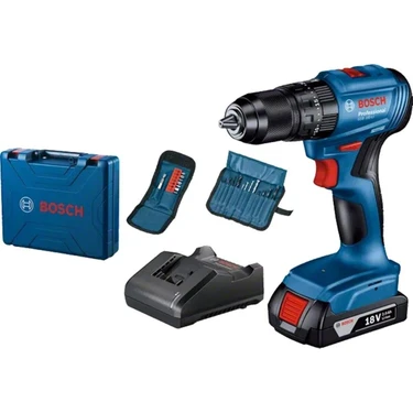 Bosch Gsb 185-li Tek Akü + 23 Parça