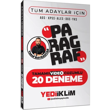 Yediiklim Yayınları Yediiklim KPSS MEB-AGS ALES DGS YKS TYT AYT Paragraf 20 Deneme