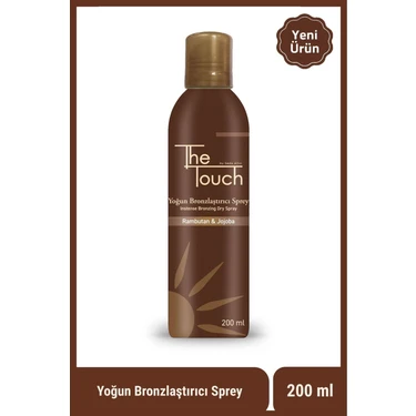 The Touch Bronzlaştırıcı Sprey SPF 0 Yoğun Bronzlaşma İçin 200 ml Rambutan ve Jojoba
