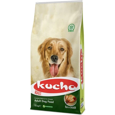 Adult Dog Tavuklu Yetişkin Köpek Maması, 15 Kg, Tüm Irklar Için, Doğal, Şeker
