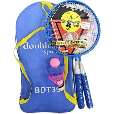 Çatalı Badminton Seti Çocuk Badminton Raket Seti 2 Raket + 3 Top Deniz Plaj