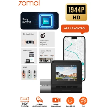 70MAI A500 S Pro Plus Dahili Gps Araç