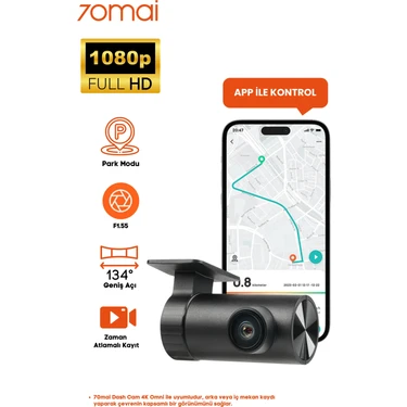 70mai Yeni HDR Arka Kamera RC14, 1080P, Sadece X800 ile Uyumlu Geri Görüş