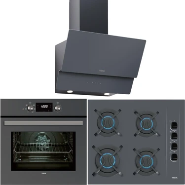 Teka Chef 4 Gri Ankastre Set (Hak 625 St Börekşefim - Gbc 64002 Kbc St (E4)-Atv 60 Pro