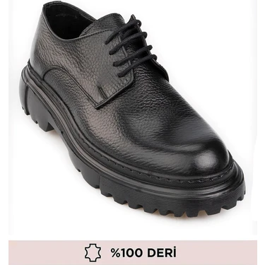 Hakiki Deri, Tam Anatomik ve Ortopedik, Dikişli, Kalın Tabanlı