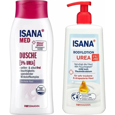 Isana Med %5 Üre Nemlendirici Duş Jeli 250 ml Kuru Ciltler İçin Etkili