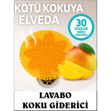 Cozley Mango Kokulu Lavabo Koku Giderici Süzgeç Evye Kötü Koku Önleyici Çok Amaçlı Banyo Duş Çöp