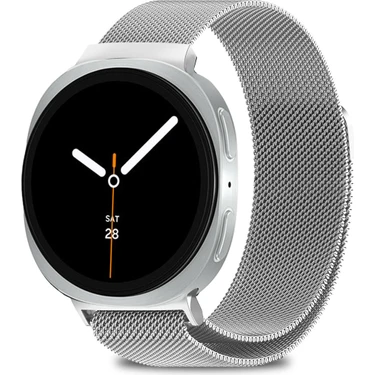 Samsung Galaxy Watch 8 40MM / 44MM / 46MM Classic Uyumlu Milanes Örgü Hasır Metal