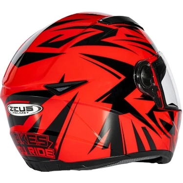 Zeus ZS-811A Al-34 Red Black Kapalı Kask Fiyatı