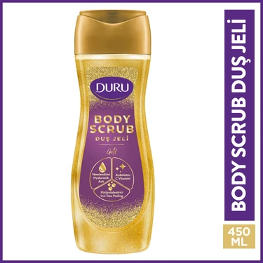 Duru Body Scrub Gold Duş Jeli 450 Ml Hyaluronik Asit, C Vitamini