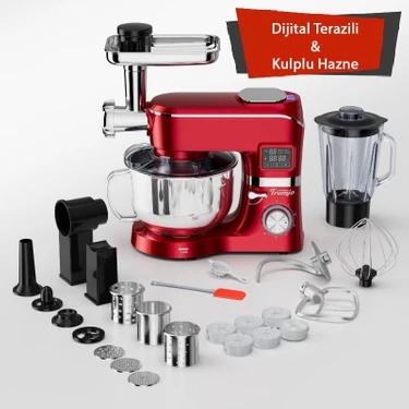 Trumio Çok Işlevli Kıyma Çekme Hamur Mayalama Blender