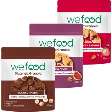 Wefood Glutensiz Granola Bites Deneme Paketi 60