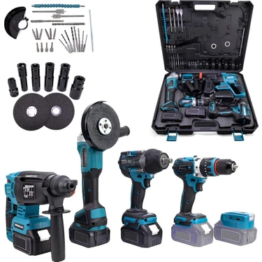 Akülü Kömürsüz 5li Set Makine (800NM Somun Sökme, Kırıcı Fiyatı