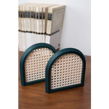 Alwen Hazeran | Kitap Tutucu | Kitaplık Dekorasyon | 2'li Set | 12,5X13X7