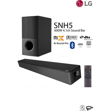 LG Ev Sinema Sistemi & Soundbar Dts Virtual: x 600W Yüksek Ses ve Kalite, 4.1 Kanal Sinema