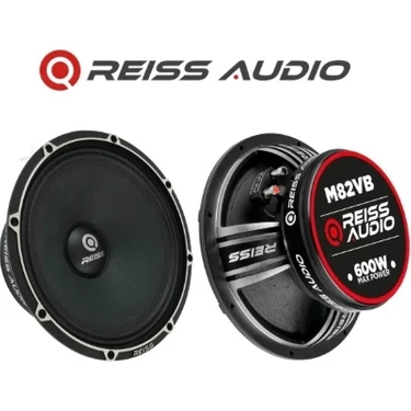 Reiss Audio RS-M82VB Çifti 1200WAT-600W Rms Gelmiş Geçmiş En Iyisi 20 cm Oto Midrange