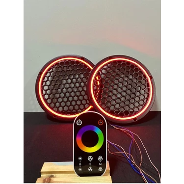 Onerous Dokunmatik Kumandalı 20 cm Neon Işıklı Midrange Hoparlör Kapağı 1 Takım (2