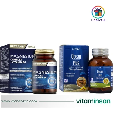 Nutraxin Magnesium Complex Vitamin B6 60 Tablet Orzax Ocean Fiyatı