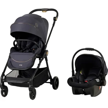 Prego Toronto Plus Çift Yönlü Travel Sistem-Seyahat Sistem Bebek Arabası Füme 2232