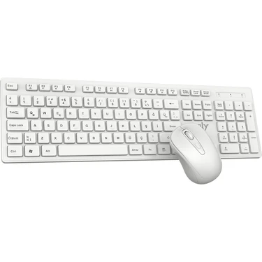 İzoly KM6225 Q Kablosuz Beyaz Klavye Mouse Set Fiyatı