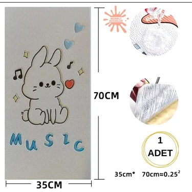 Yapışkanlı Darbe Emici Isı Yalıtım Kalın 8mm Çoçuk Odası Kreş Anaokulu Duvar Paneli Kağıdı
