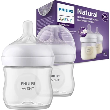 Philips Avent Doğal Tepkili PP 2'li Biberon Seti, 125ml, 0+ Ay,