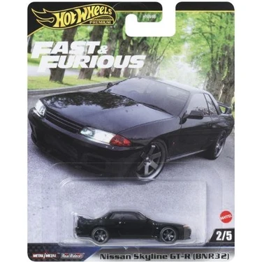 Disney Cars Hot Wheels Premium Nissan Fast & Furious Skyline GT-R (BNR32) HNW46 JBL97 Renkli