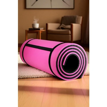 Pilates Matı- Spor Matı - Yoga Matı 11 mm Çift Taraflı Pembe